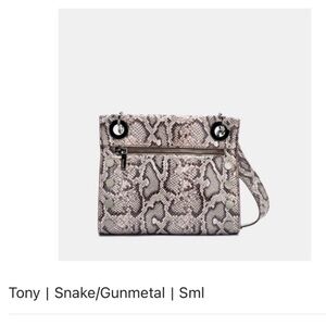 Hamitt Tony Snake skin crossbody bag.